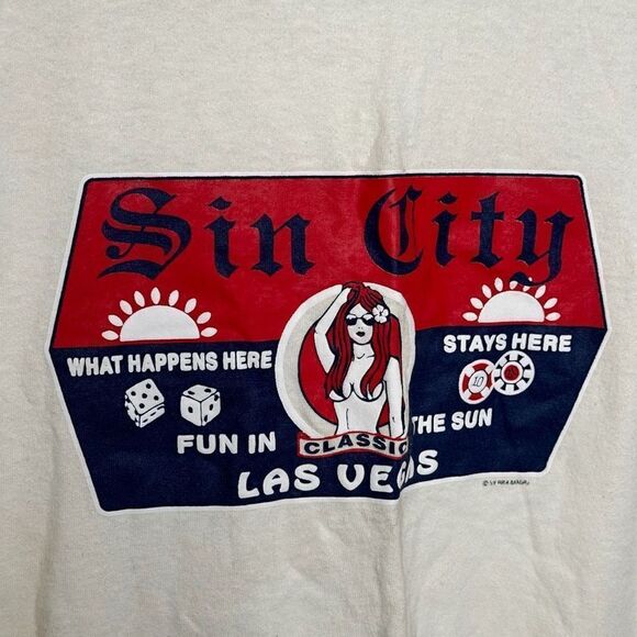 Y2K Sun City Las Vegas T Shirt Large - Picture 3 of 5